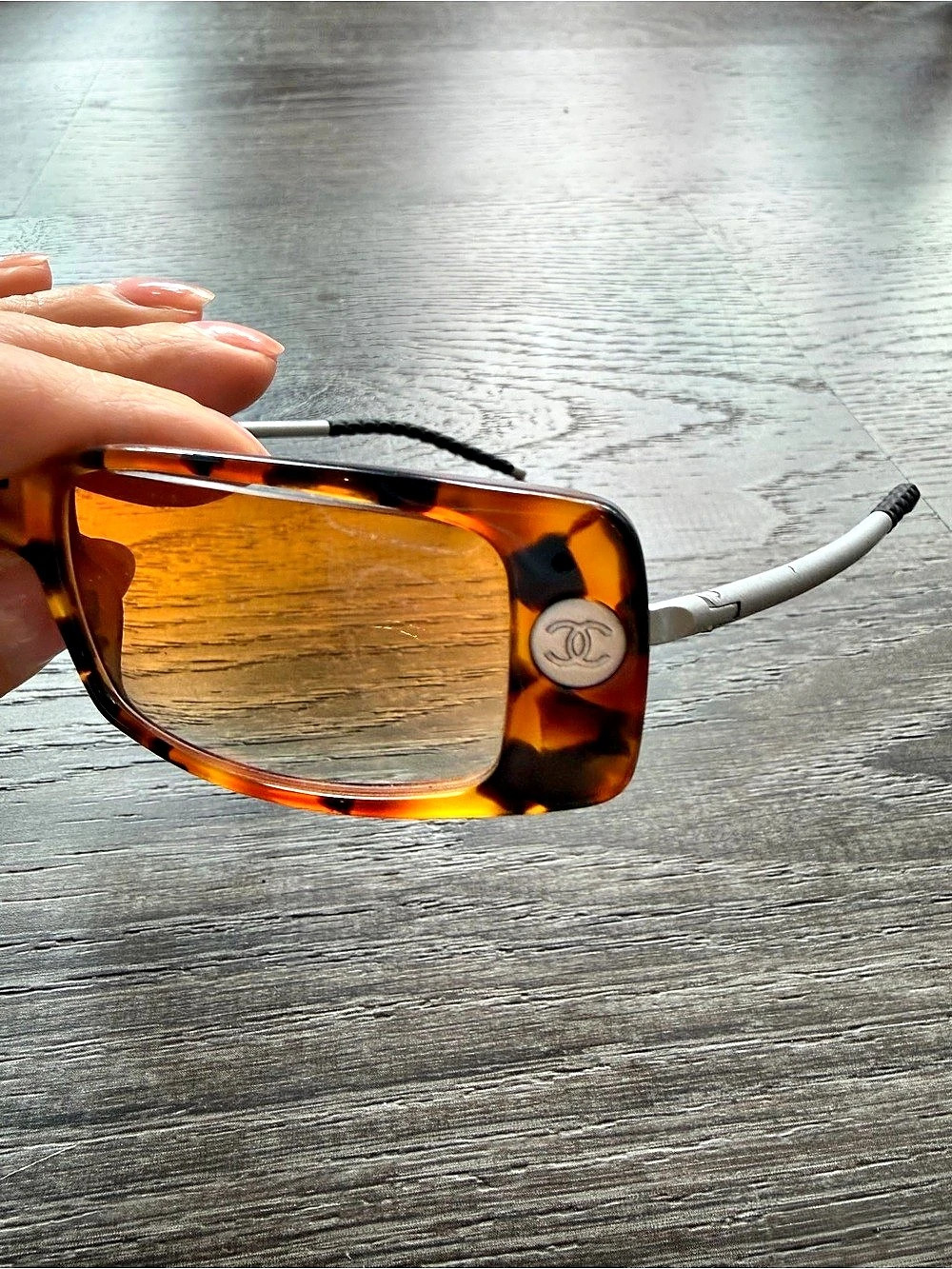 Chanel CC Logo Rectangular Sunglasses 5066 Tortoiseshell